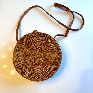 Woven crossbody bag